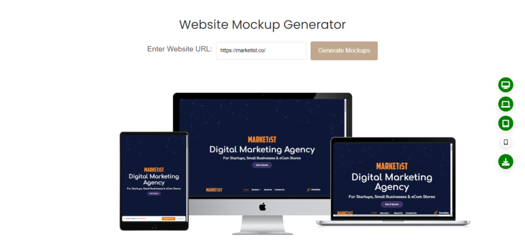 Free Web Mockup