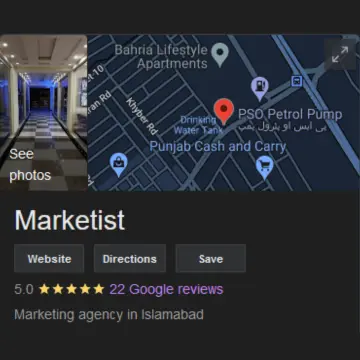 This image shows the google reviews for web design agency for construction companies